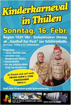 plakat kinderkarneval 2020 klein